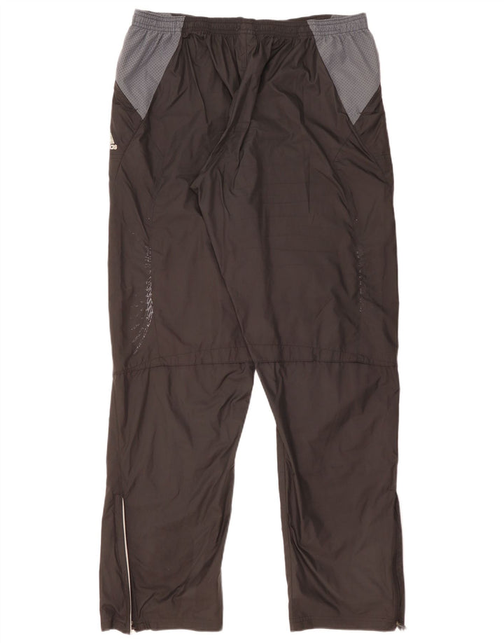 Pantaloni impermeabili pentru bărbați Adidas Supernova, mari, negru, poliester color bloc