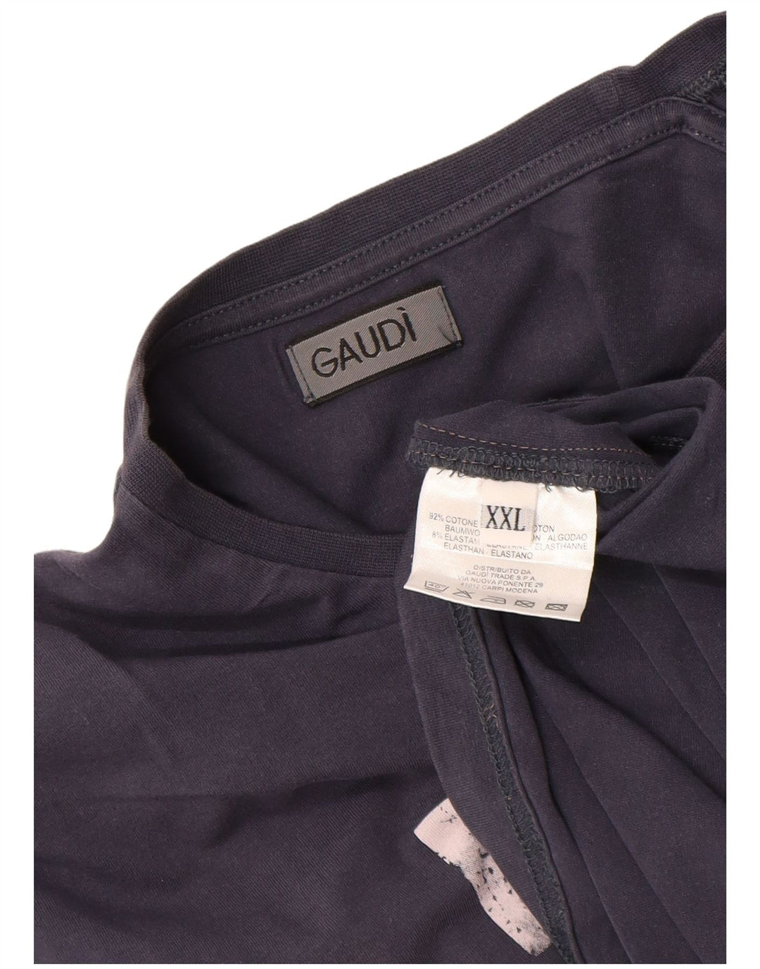 Tricou cu mânecă lungă pentru bărbați Gaudi, albastru bleumarin, bumbac