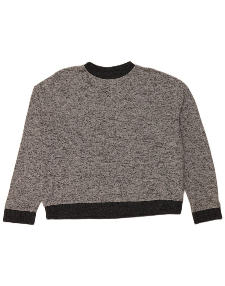 Pulover Topshop pentru femei cu decolteu triplu UK 12 Medium Gri Pete