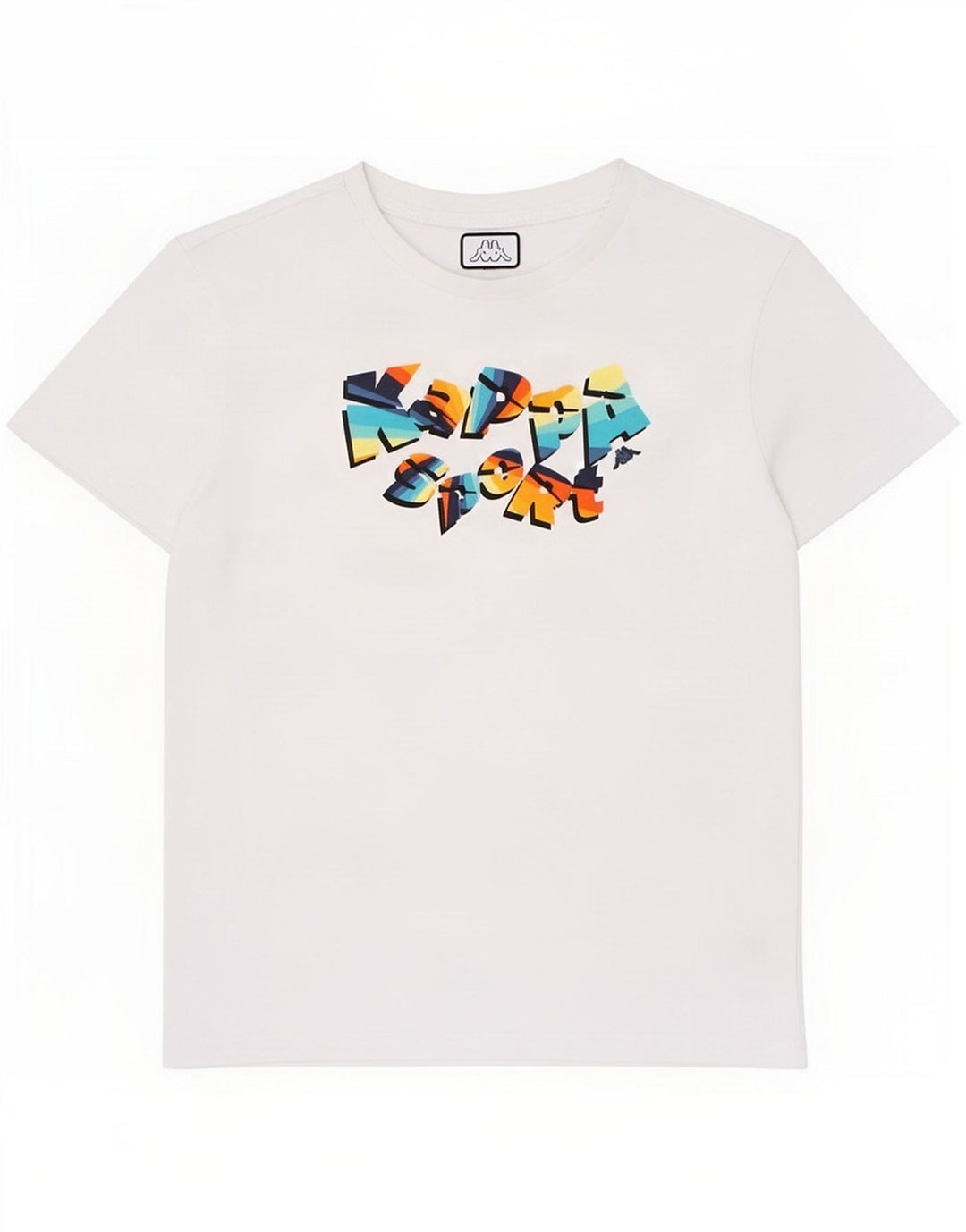 Tricou grafic pentru băieți Kappa Top 11-12 ani alb