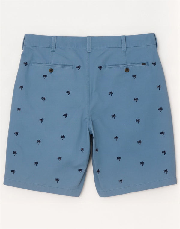 Pantaloni scurți chino hawaiani pentru bărbați Marks & Spencer W38 XL, bumbac albastru