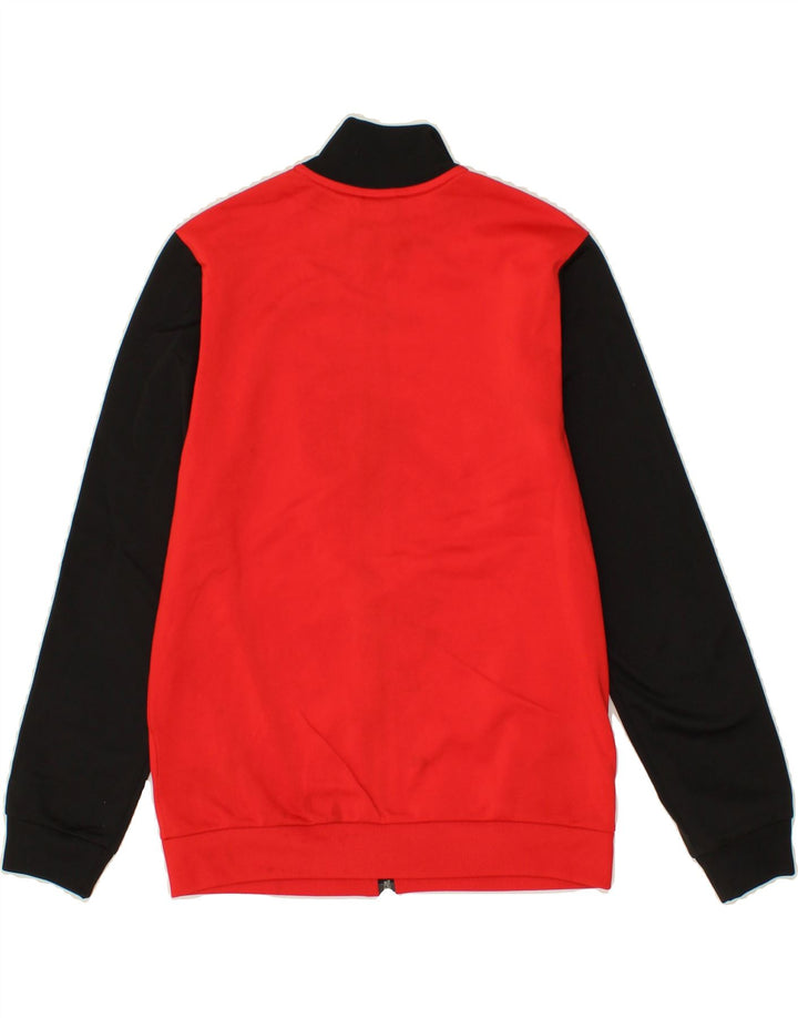 ADIDAS Boys Tracksuit Top Jacket 11-12 Years Red Colourblock Polyester Vintage Adidas and Second-Hand Adidas from Messina Hembry 