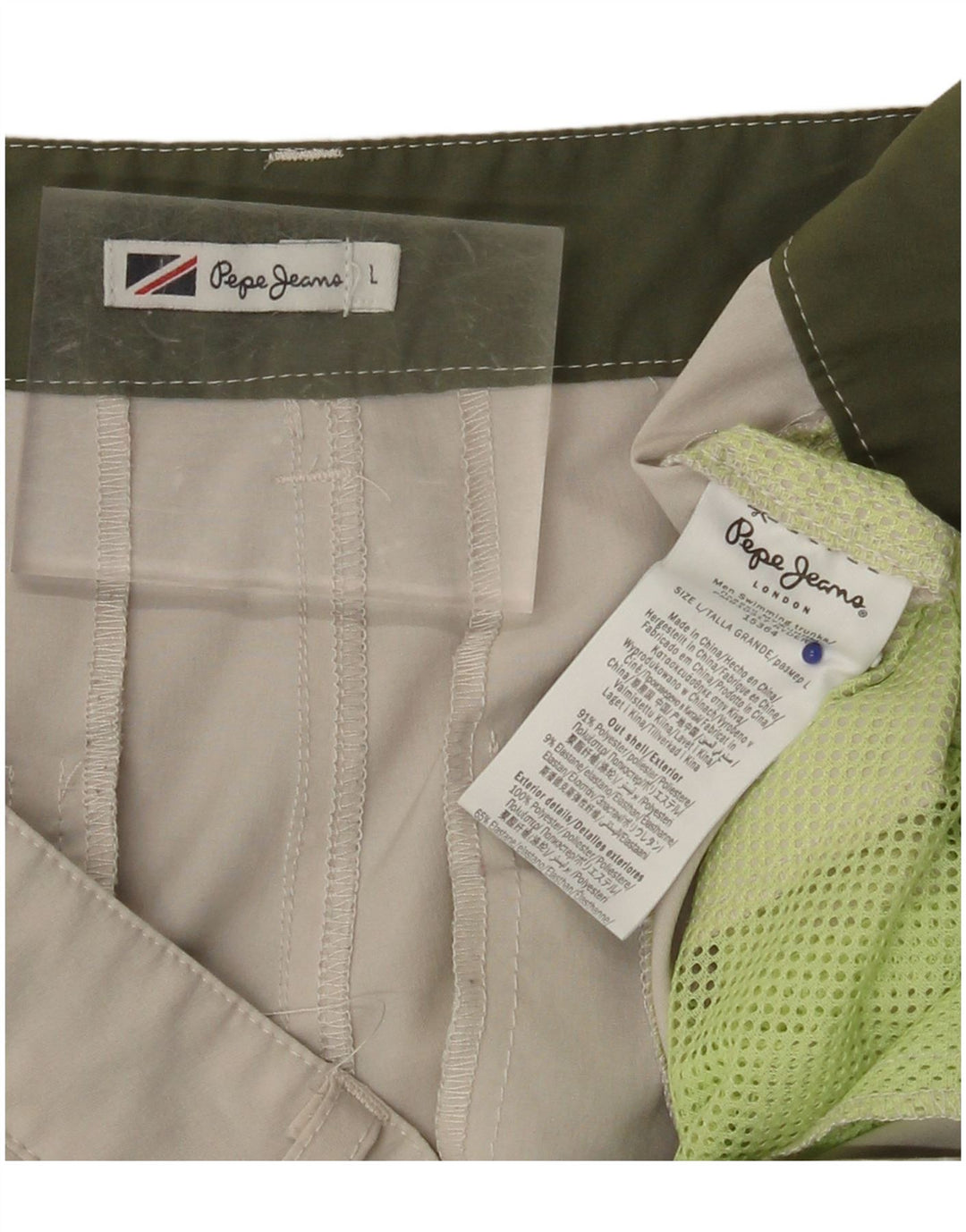 Pantaloni scurți chino PEPE JEANS pentru femei, mari W34, poliester bej