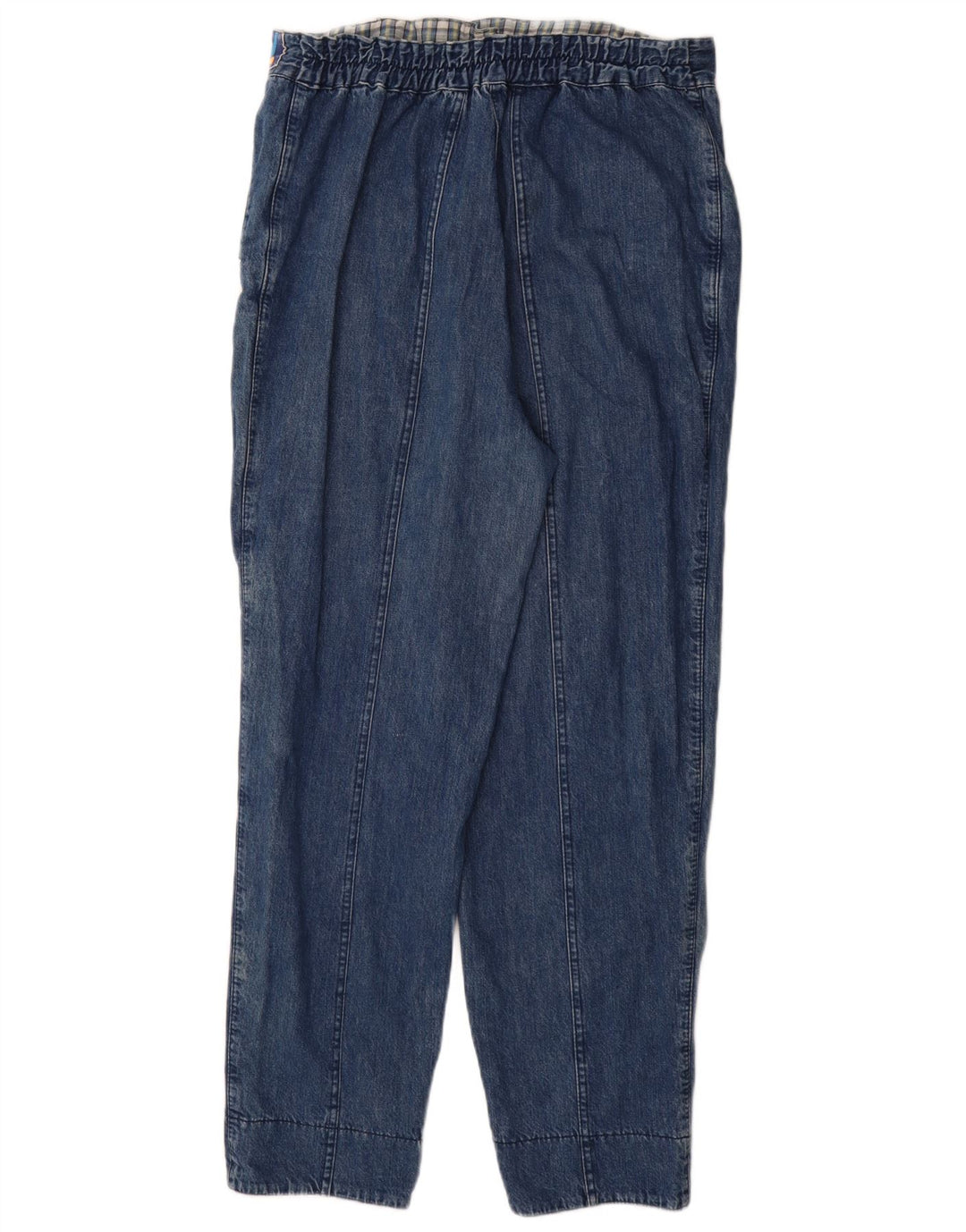 Blugi conici pentru femei VINTAGE L34 L30 Albastru