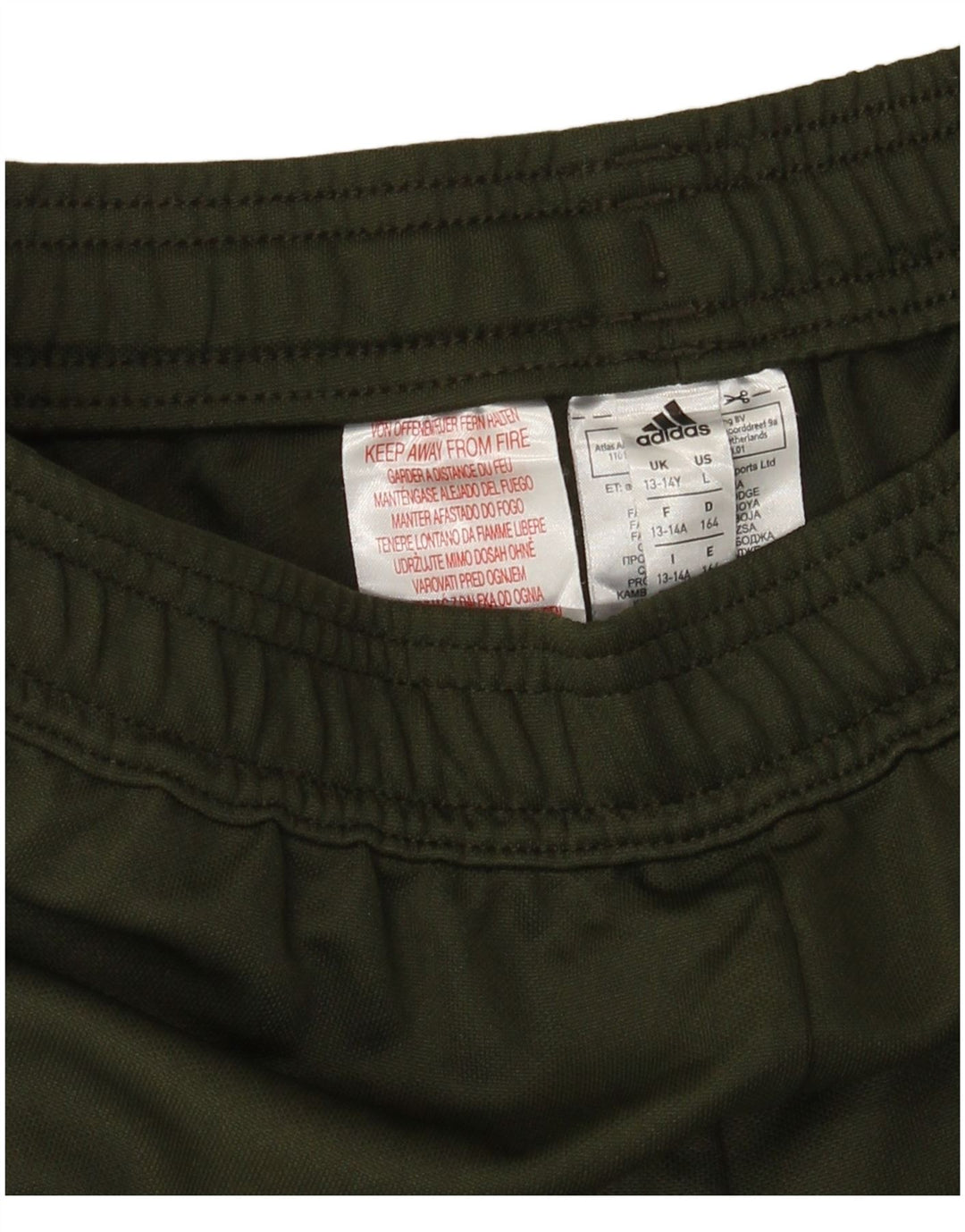 Pantaloni de trening Adidas Climacool pentru baieti 13-14 ani Kaki Poliester