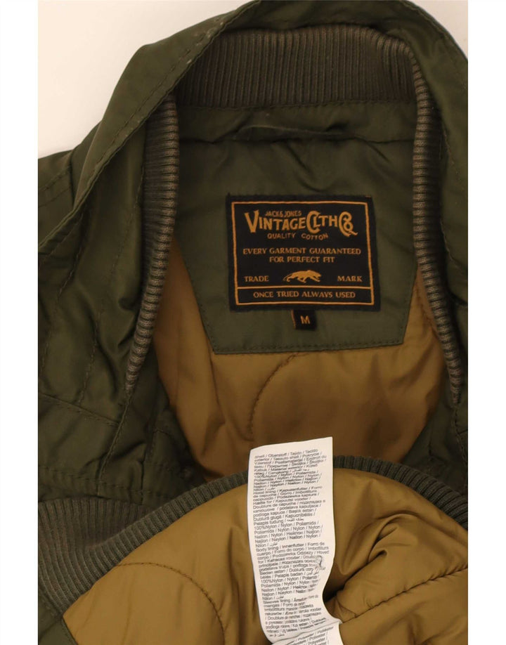 Jack & Jones Bomber Jacket pentru bărbați UK 38 Medium Khaki Nylon