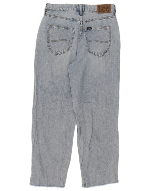 Blugi largi pentru femei cu talie mare Lee US 9 Medium W30 L26 Bumbac albastru