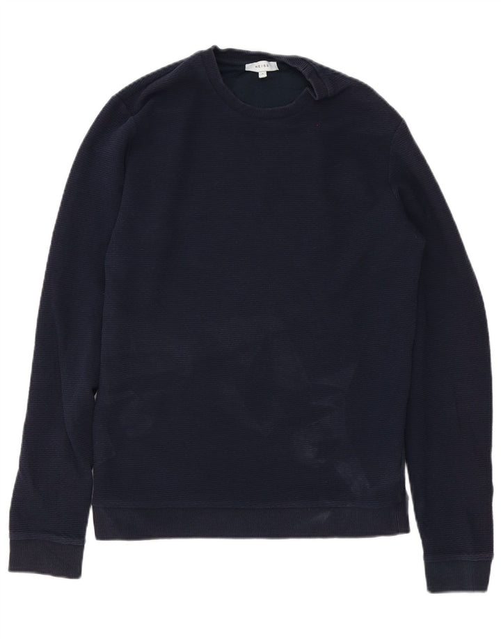 Pulover pentru bărbați Reiss Pulover mic, albastru bleumarin, bumbac