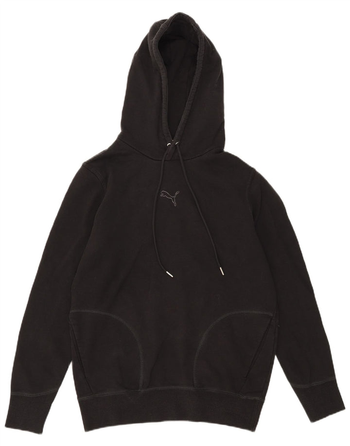Pulover Puma pentru bărbați, bumbac mic, negru