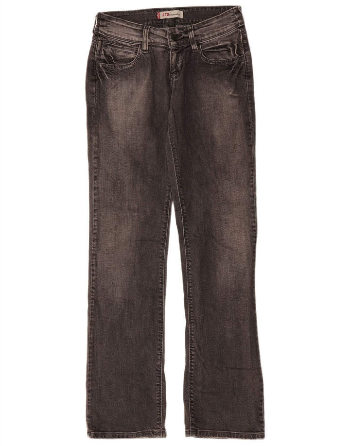 Blugi drepti 570 pentru femei Levi's W28 L31 bumbac gri