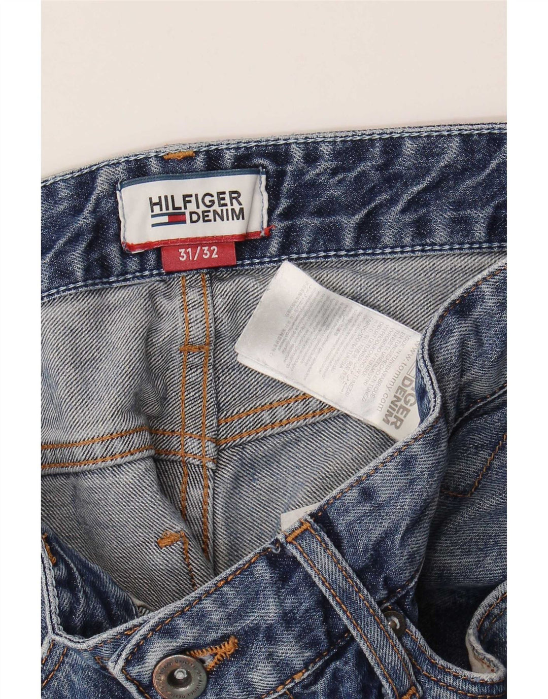 Blugi drepti pentru bărbați Tommy Hilfiger W31 L32 Bumbac albastru