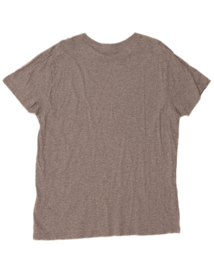 Tricou grafic Gant pentru bărbați Top mare din bumbac gri