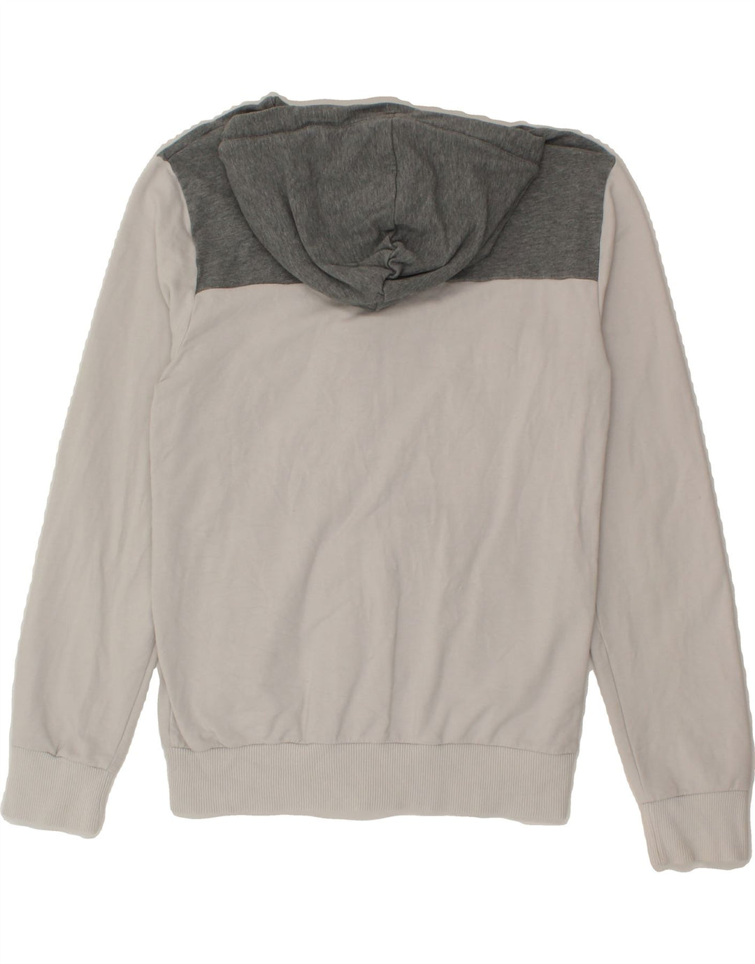 PUMA Mens Zip Hoodie Sweater Small Grey Colourblock Vintage Puma and Second-Hand Puma from Messina Hembry 