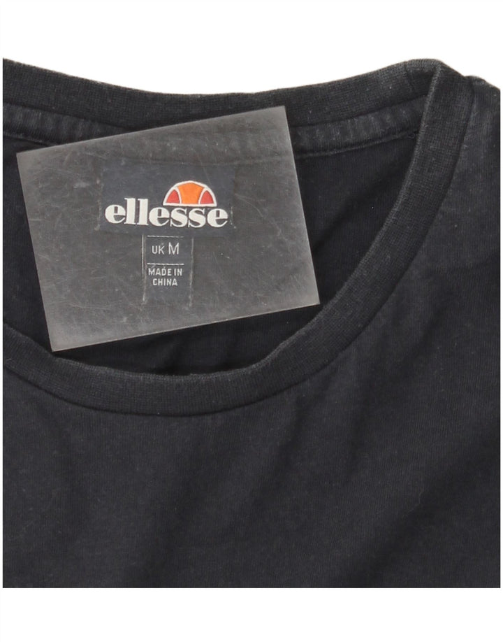 Tricou grafic pentru bărbați ELLESSE Top Mediu Bleumarin cu dungi