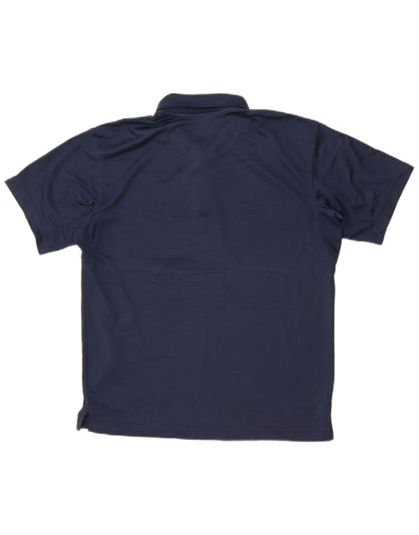 Columbia Mens Omni-Shade Polo Shirt Medium Navy Blue
