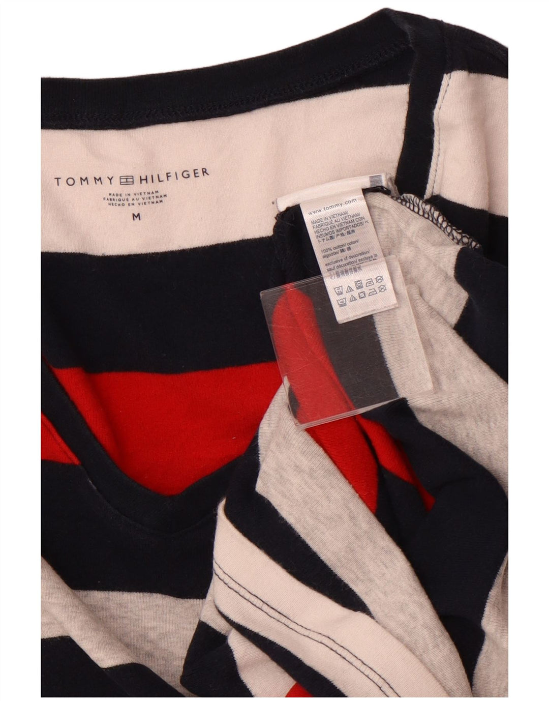 TOMMY HILFIGER Tricou pentru femei Top UK 12 Medium Multicolore Dungi