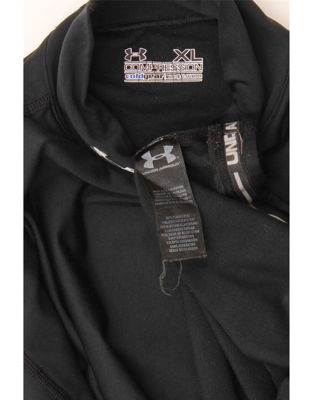 Under Armour Cold Gear Top cu mânecă lungă XL, poliester negru