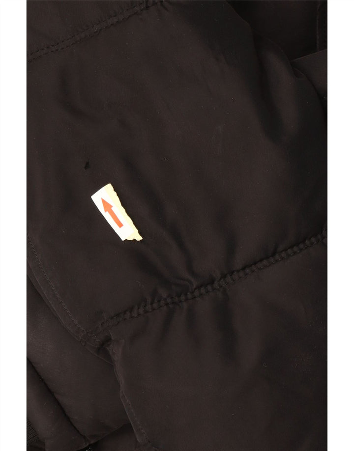 Palton căptușit cu glugă pentru bărbați Zara UK 36 Poliester negru mic