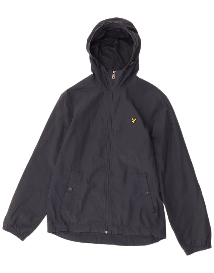 Jachetă de ploaie cu glugă Lyle & Scott pentru bărbați UK 38 Medium Bleumarin