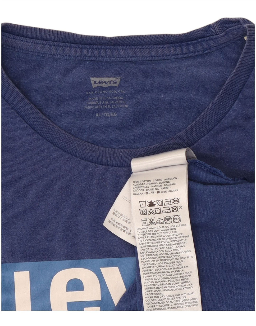 Tricou grafic pentru bărbați Levi's Top XL Bumbac albastru