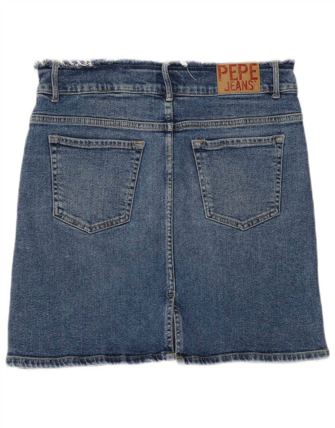 PEPE JEANS Womens Mini Denim Skirt Large W32 Blue Cotton