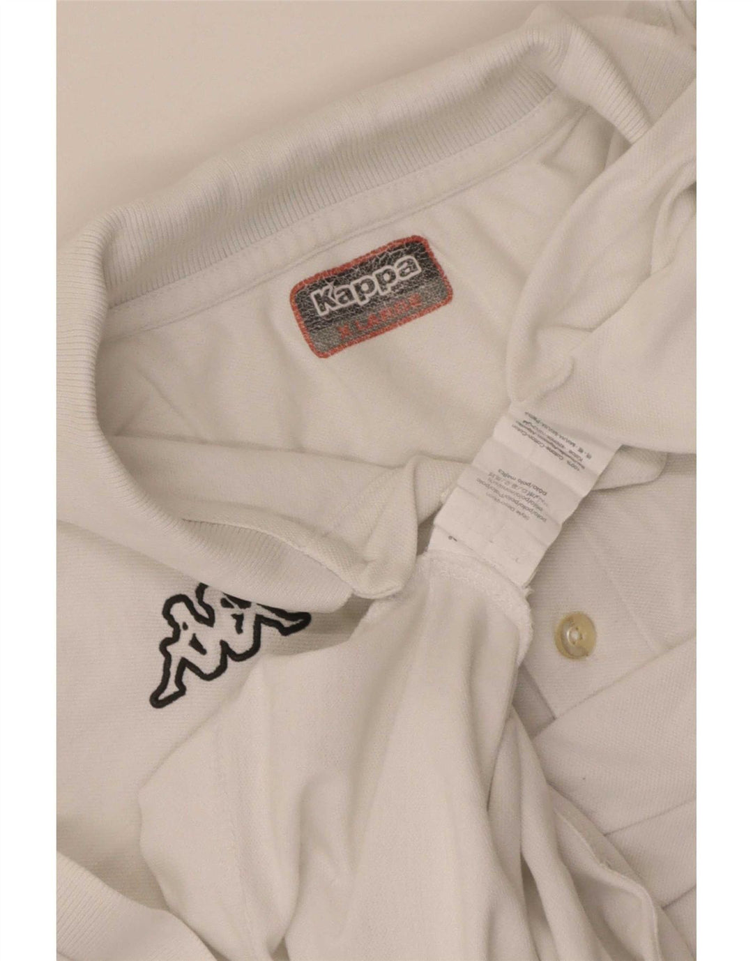 Cămașă polo pentru bărbați Kappa XL Bumbac alb