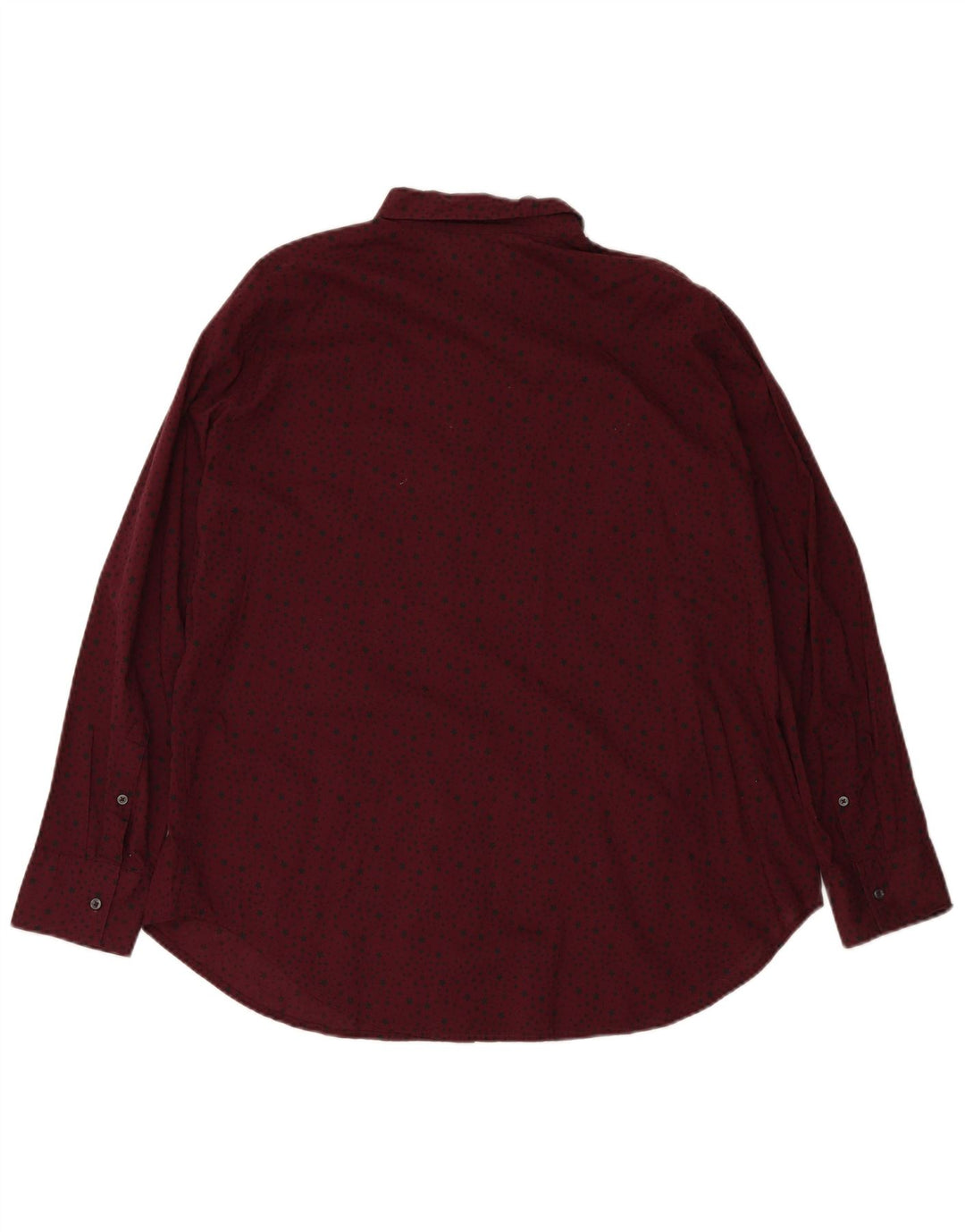 Cămașă pentru femei cu model abstract BENETTON UK 18 XL Bordeaux