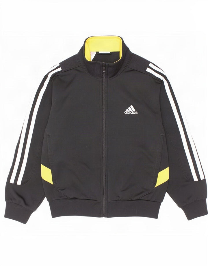 Jachetă de trening pentru băieți Adidas 5-6 ani, negru, poliester