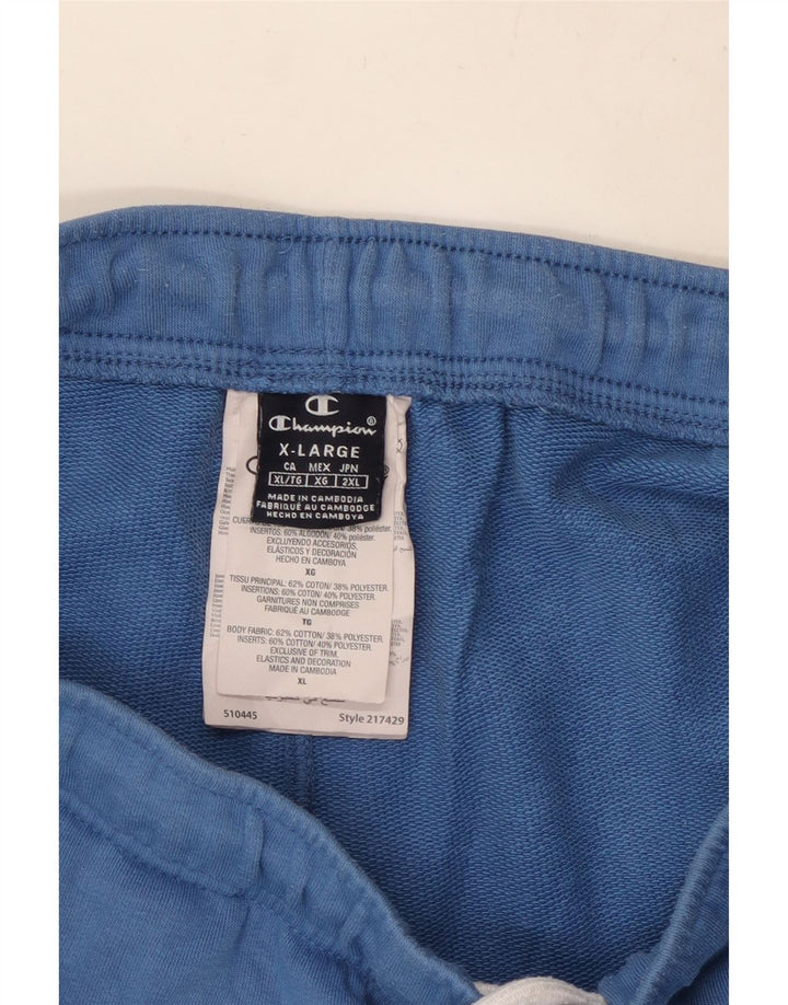Pantaloni scurți sport grafic pentru bărbați Champion XL, bumbac, albastru