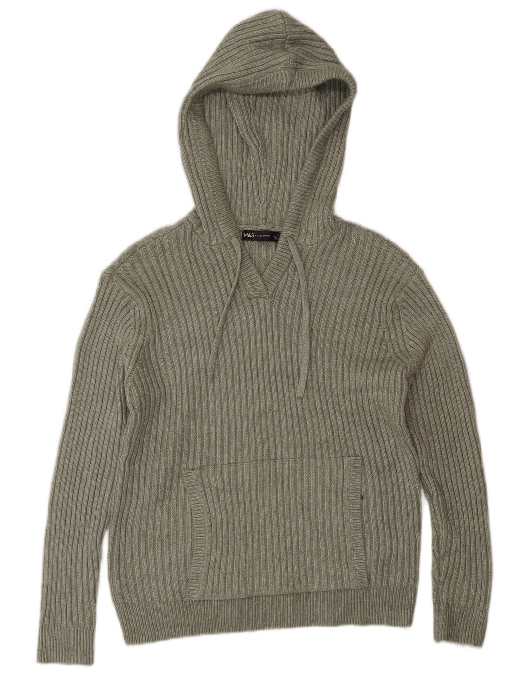 Pulover cu glugă pentru femei Marks & Spencer UK 14 Poliester verde mediu