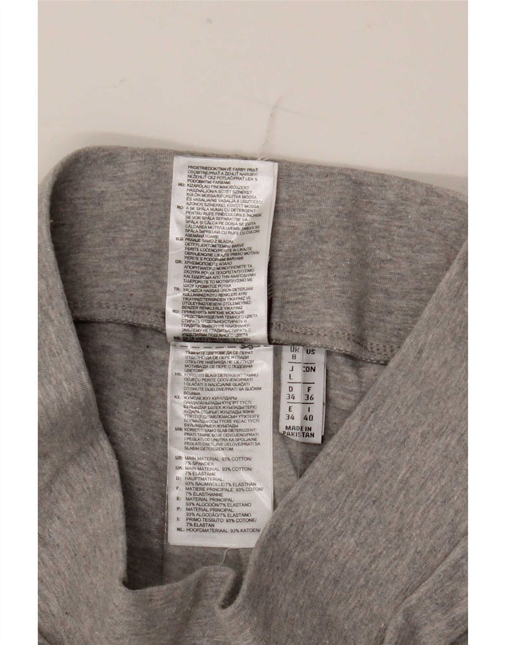 Leggings pentru femei Adidas UK 8 Small Gri Bumbac