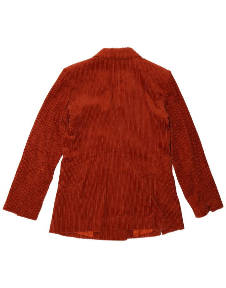 Jachetă blazer din velur pentru femei Sisley UK 12 maro mediu