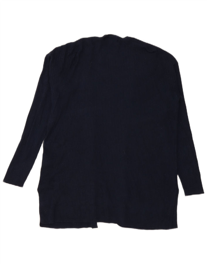 Pulover cardigan cu paragate pentru femei Marks & Spencer UK 14 Medium Bleumarin