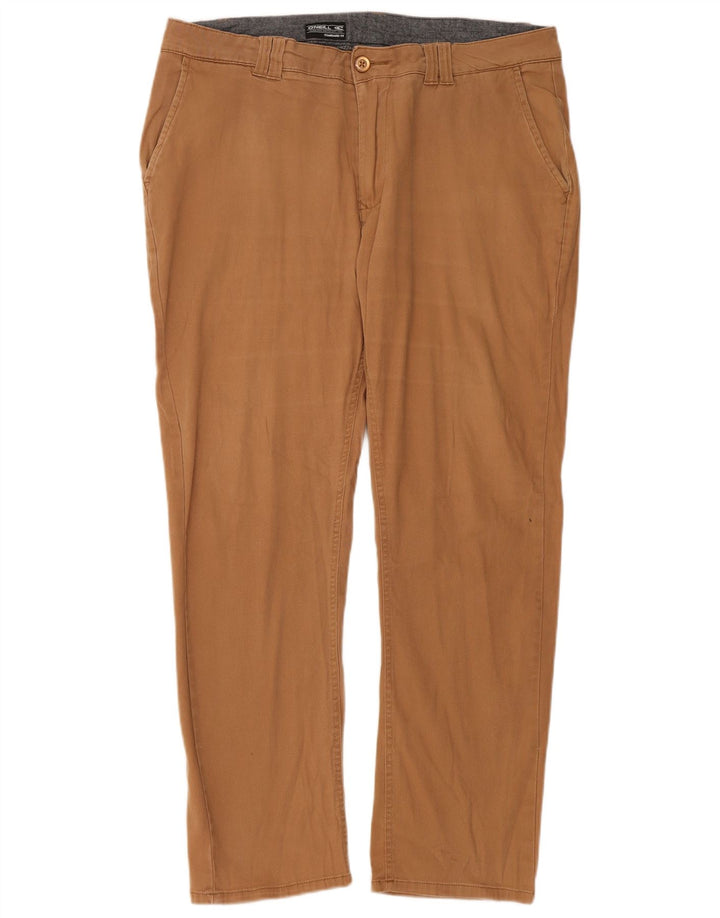 Pantaloni chino pentru bărbați O'Neill, cu ajustare standard, W36 L30, poliester maro