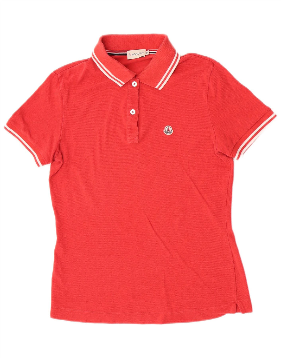 Tricou polo Moncler pentru femei, roșu mediu