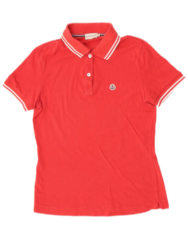 Tricou polo Moncler pentru femei, roșu mediu