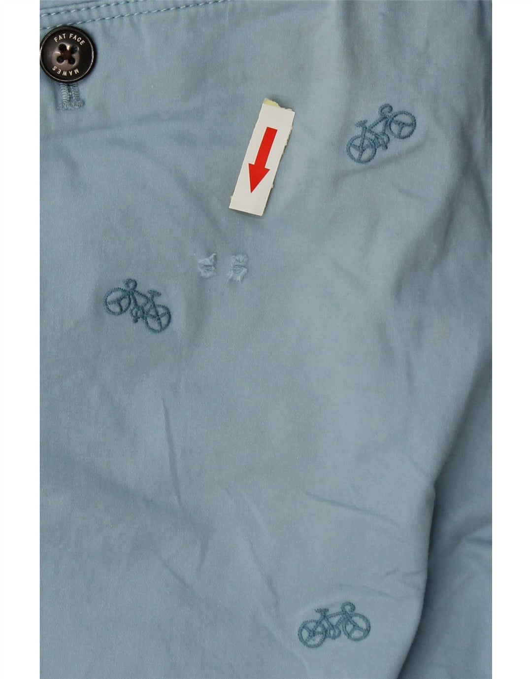Pantaloni scurți chino cu model abstract pentru bărbați Fat Face W34 Bumbac albastru mare