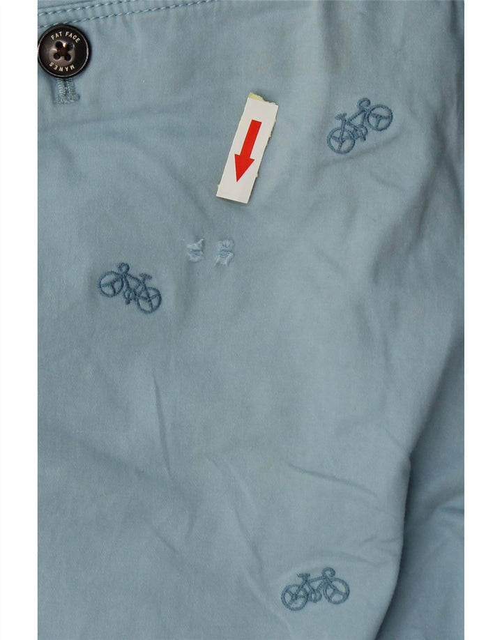 Pantaloni scurți chino cu model abstract pentru bărbați Fat Face W34 Bumbac albastru mare