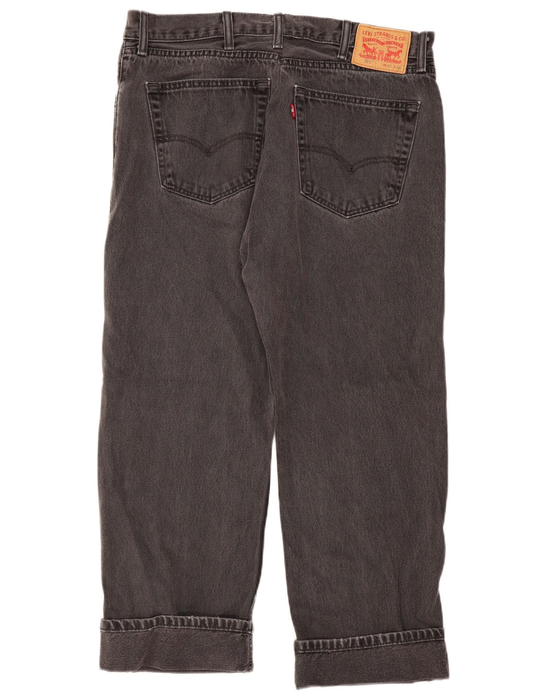 Blugi drepti pentru femei Levi's 505 W40 L26 bumbac gri
