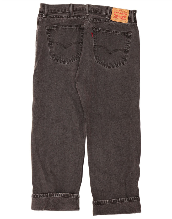 Blugi drepti pentru femei Levi's 505 W40 L26 bumbac gri