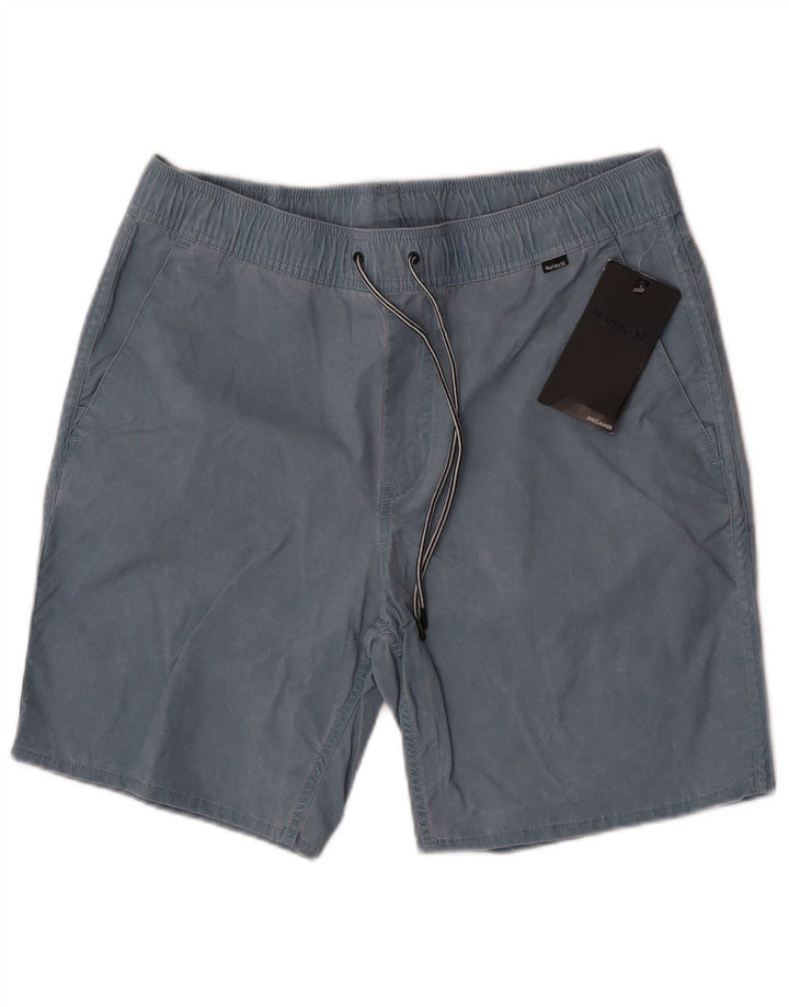 Pantaloni scurți de înot Hurley pentru bărbați, bumbac albastru mic