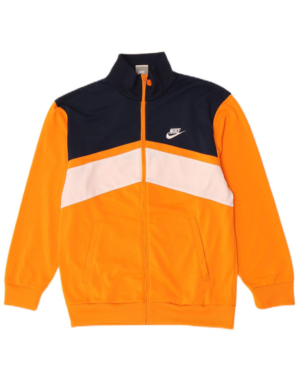 Jachetă de top pentru trening cu grafică Nike pentru băieți 12-13 ani, mare, galbenă