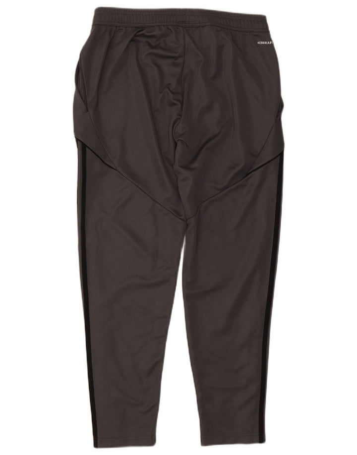Pantaloni de trening Adidas Slim Fit Pantaloni de jogging, mari, gri, cu dungi