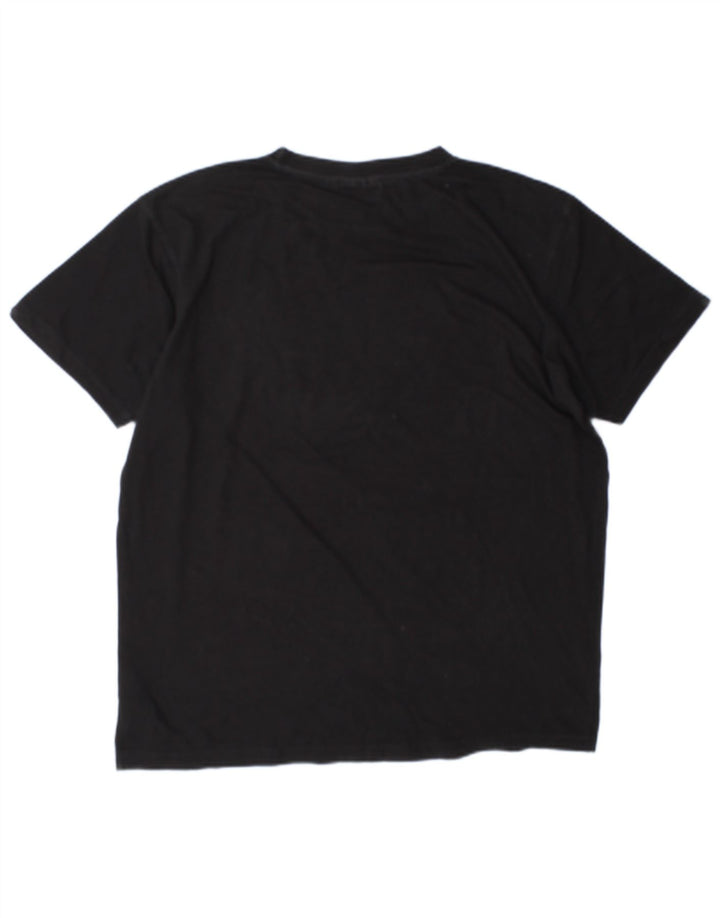 Tricou grafic Fila pentru bărbați Top mare bumbac negru