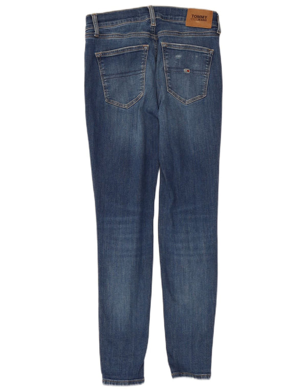 Blugi skinny pentru femei TOMMY HILFIGER L27 L28 Bumbac albastru