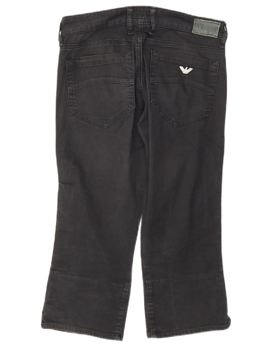 Pantaloni Capri pentru femei Armani L27 L20 bumbac gri