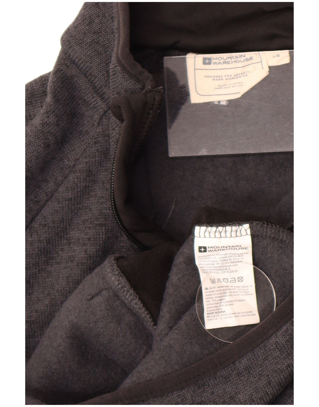 Jachetă de trening pentru bărbați Mountain Warehouse, mare, gri Colorblock