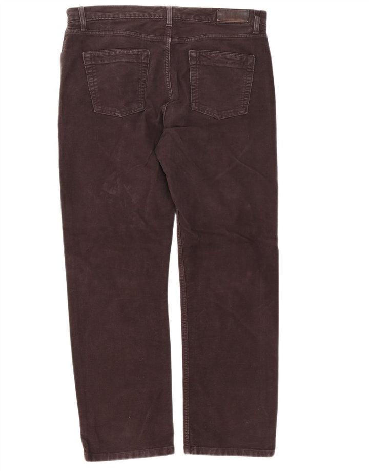 Pantaloni obișnuiți obișnuiți pentru bărbați Marks & Spencer W36 L31 bumbac maro