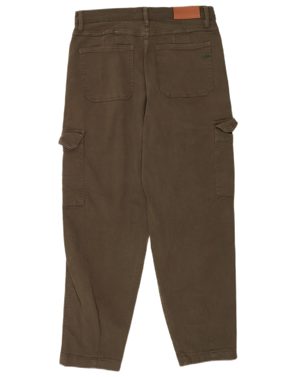 Gas Mens Tapered Cargo Trousers W28 L27 Khaki