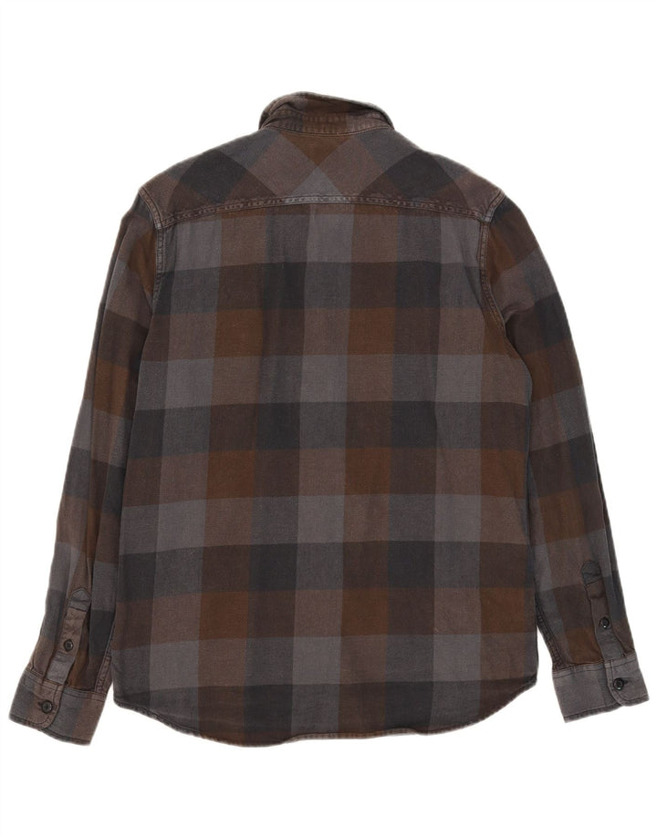 Cămașă de flanel pentru bărbați Vans, croită, din bumbac mediu multicolor cu carouri